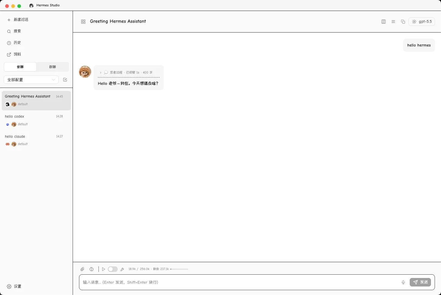 Hermes Studio screenshot 1