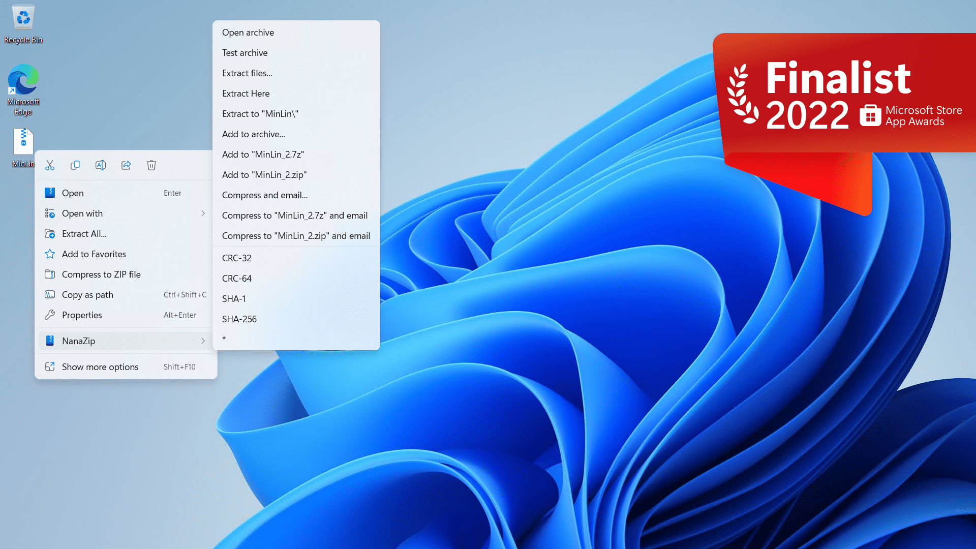 NanaZip screenshot 1
