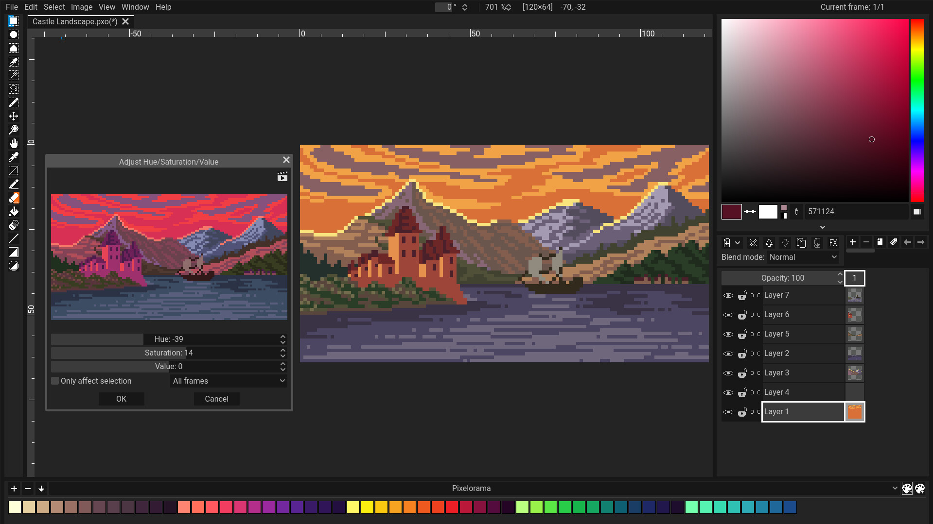 Pixelorama screenshot 1