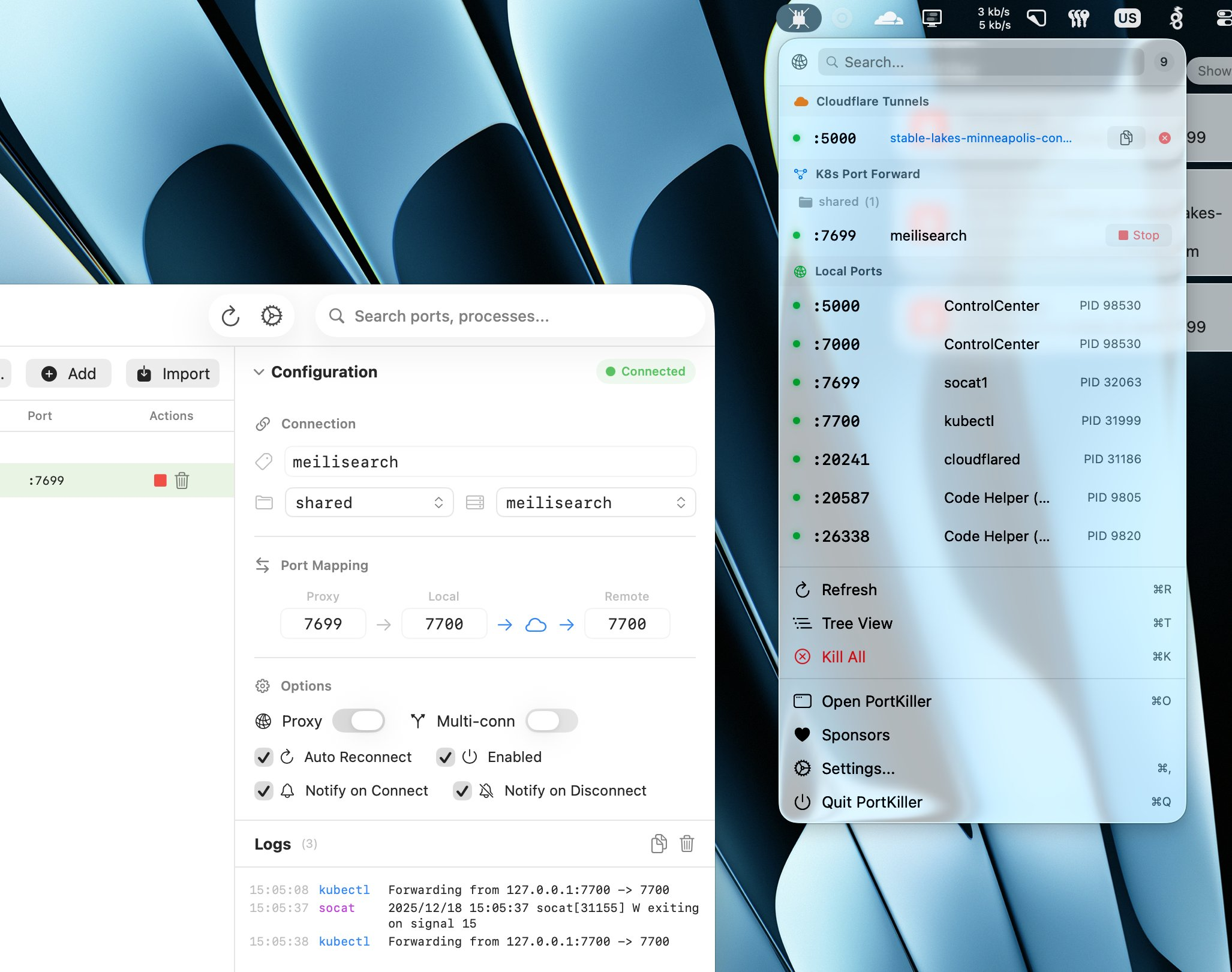 PortKiller screenshot 1