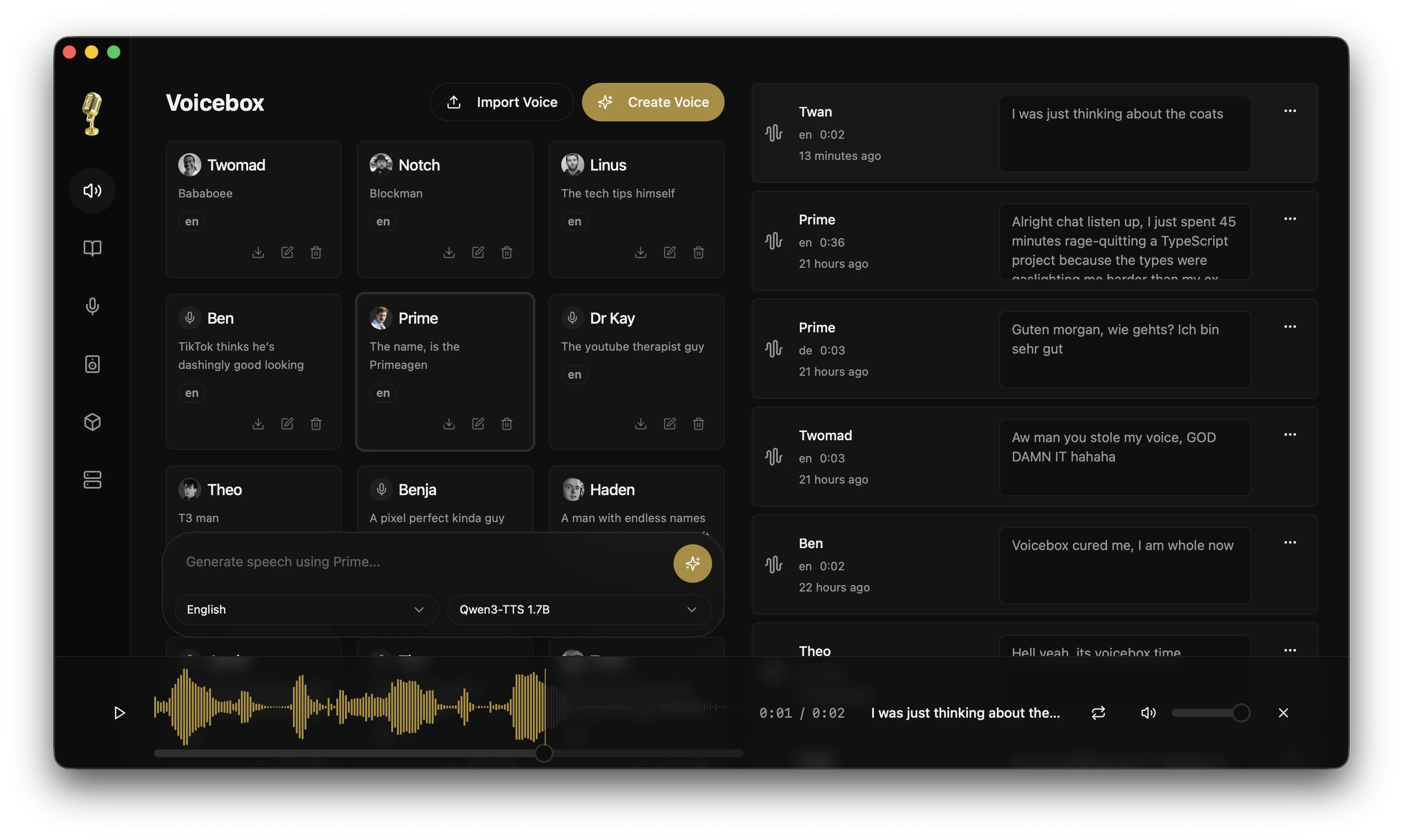 Voicebox screenshot 1